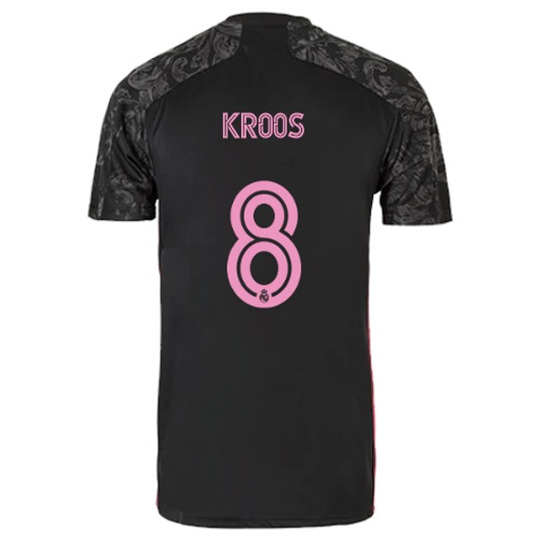 Camiseta Real Madrid Replica Tercera Ropa NO.8 Kroos 2020/21 Negro